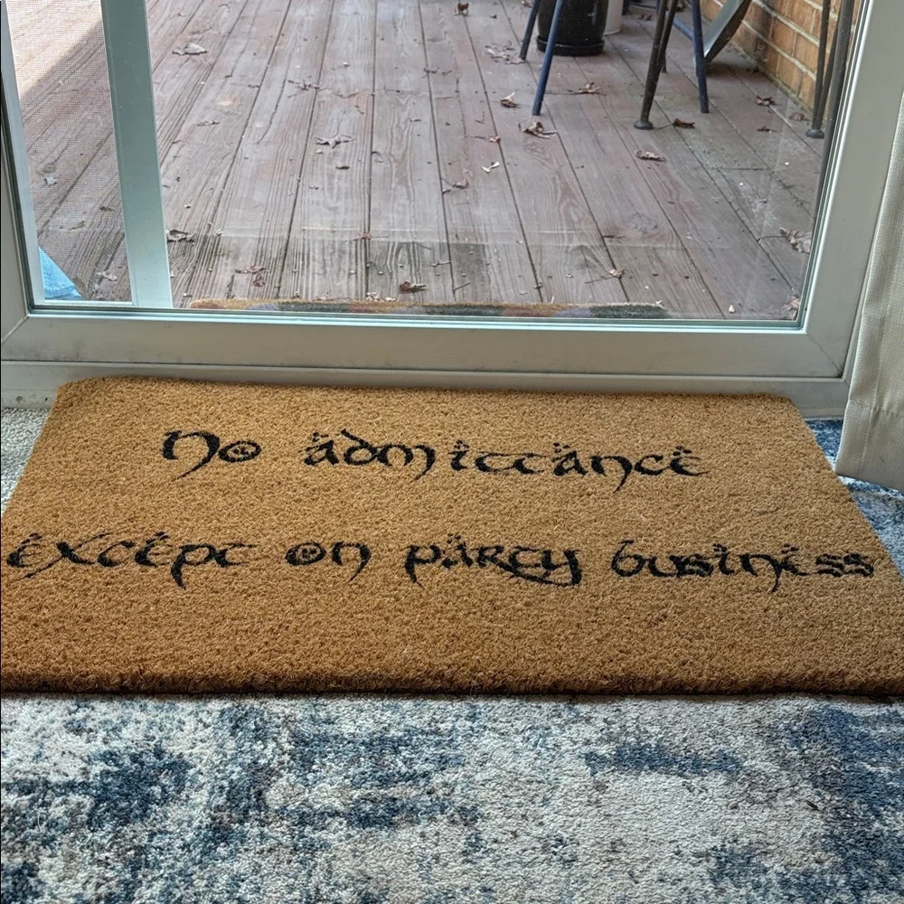 Lord of the Rings themed doormat